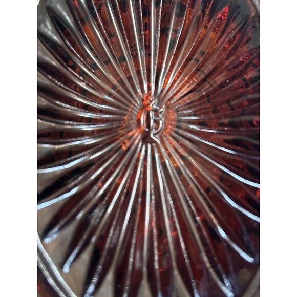 Imperial Carnival Glass Poppy Pansy Pickle Dish Quilted Amethyst 9.25" - Picture 4 of 7